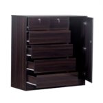 Modern Wooden Wardrobe – Compact Design with LB Finish - Image 3
