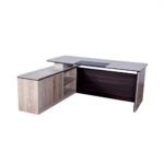 Chief Executive Table with Side Rack – Model TMOT102LB, Habana & China Finish - Image 2