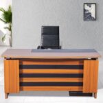 Executive Table – Model TMOT104LB, Prome Teak & China Finish