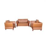 Sofa Set – Premium Rexin Black (1 Set) - Image 2