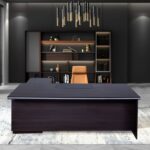 Chief Executive Table With Side Rack – India Model (TMOT102LB)