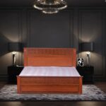 Wooden Bed – Model BDDT102WD (Lacquer Finish)